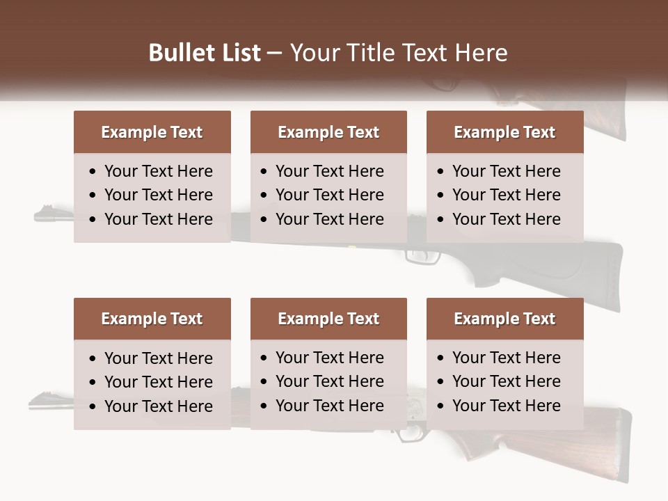 Rifle Weapon PowerPoint Template