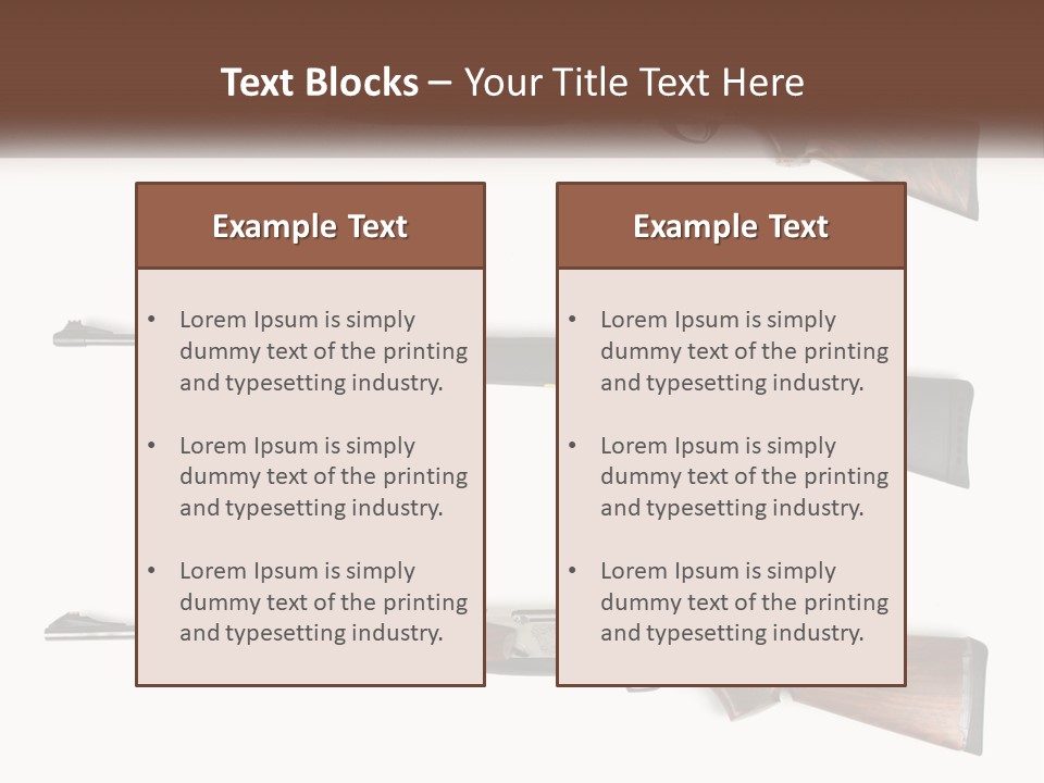 Rifle Weapon PowerPoint Template