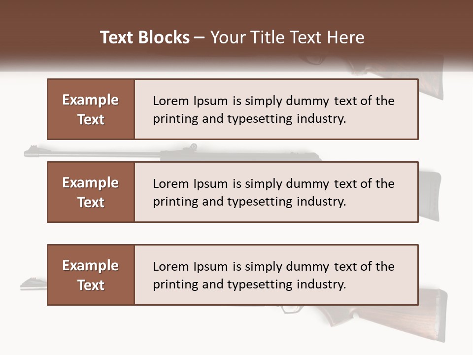 Rifle Weapon PowerPoint Template