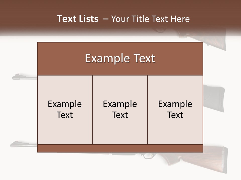 Rifle Weapon PowerPoint Template