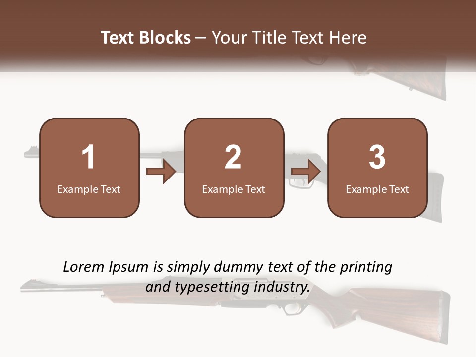 Rifle Weapon PowerPoint Template