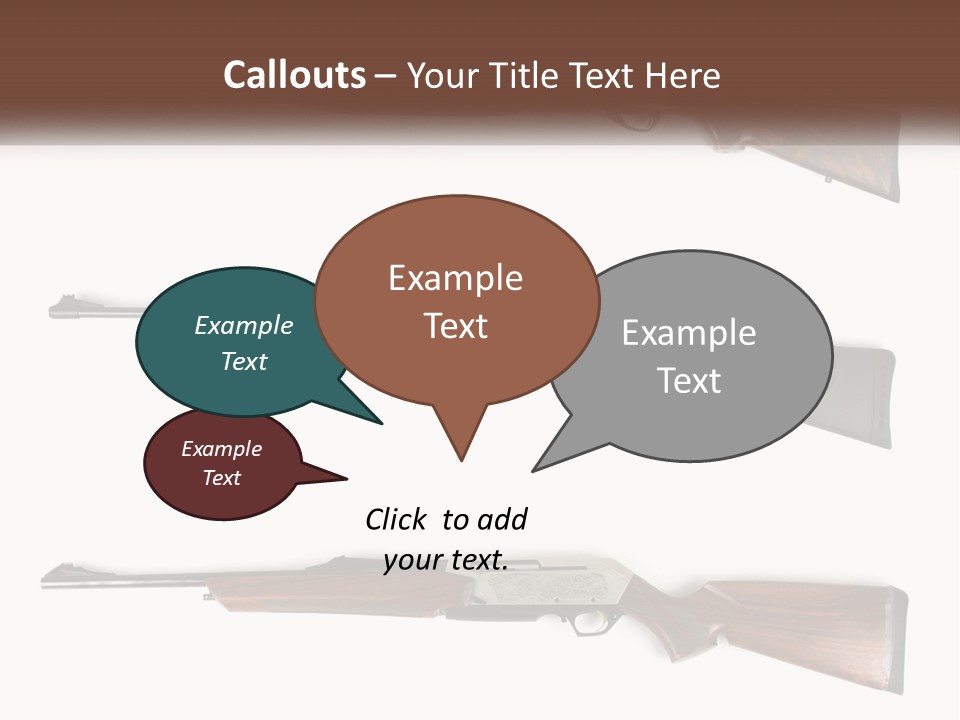 Rifle Weapon PowerPoint Template