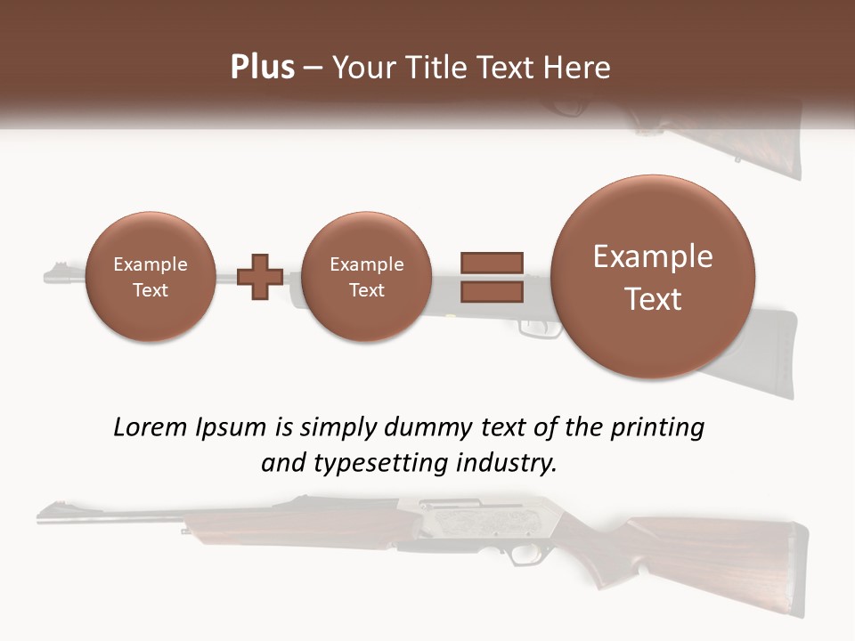 Rifle Weapon PowerPoint Template