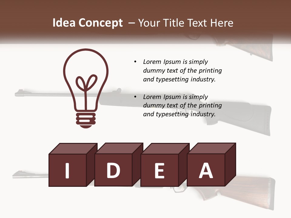 Rifle Weapon PowerPoint Template