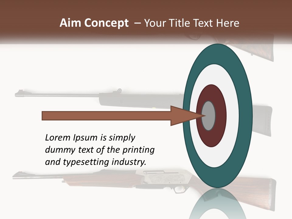 Rifle Weapon PowerPoint Template