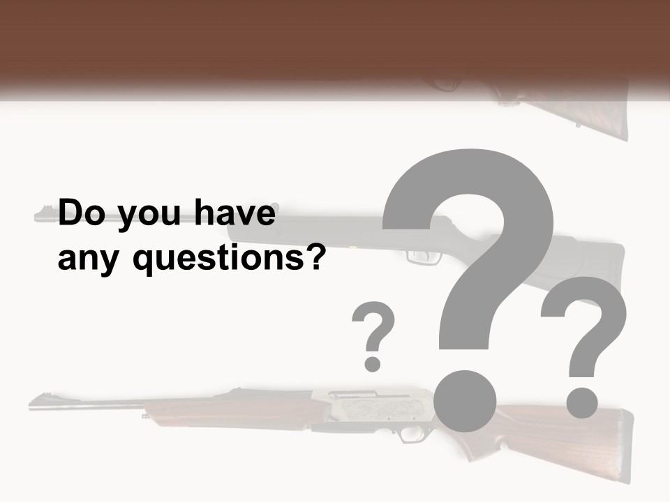 Rifle Weapon PowerPoint Template