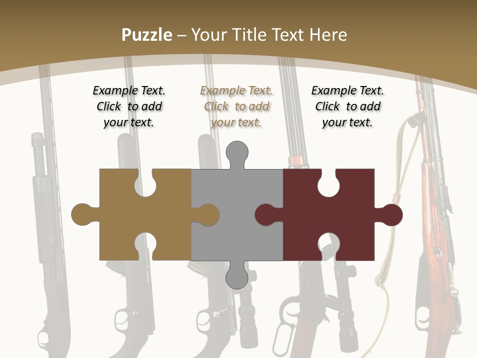 Rifle Weapon PowerPoint Template