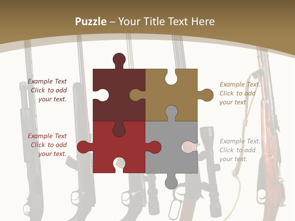 Rifle Weapon PowerPoint Template