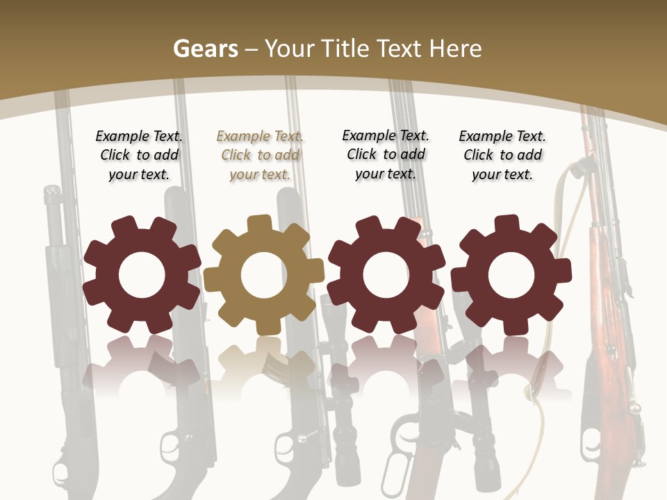 Rifle Weapon PowerPoint Template