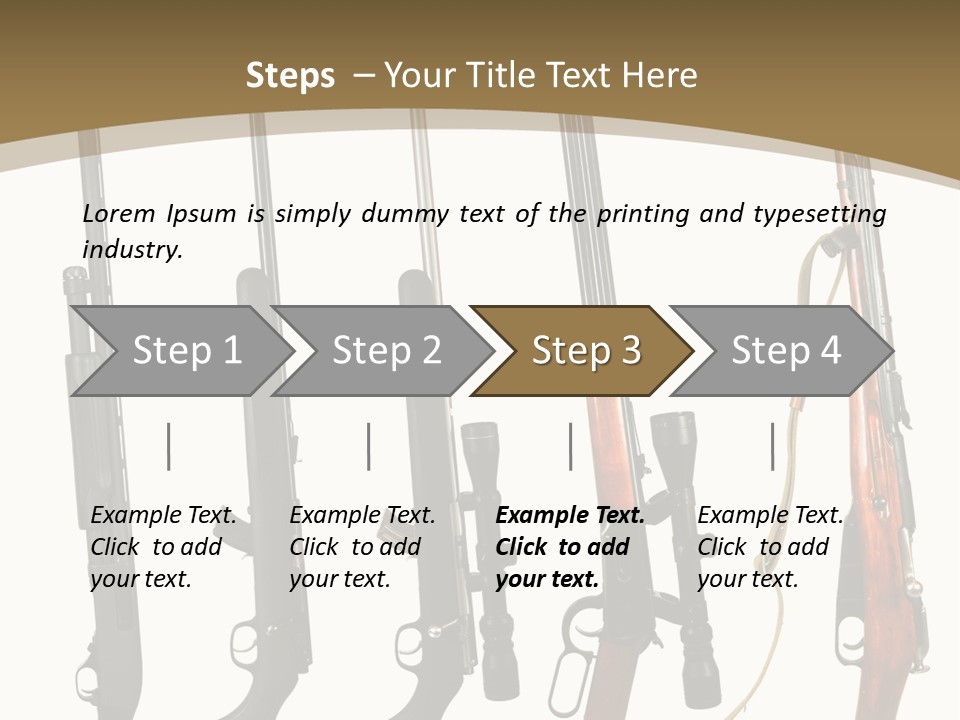 Rifle Weapon PowerPoint Template