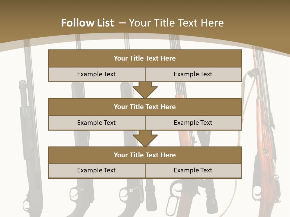 Rifle Weapon PowerPoint Template