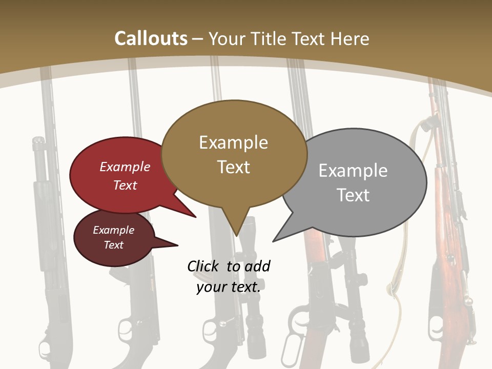 Rifle Weapon PowerPoint Template