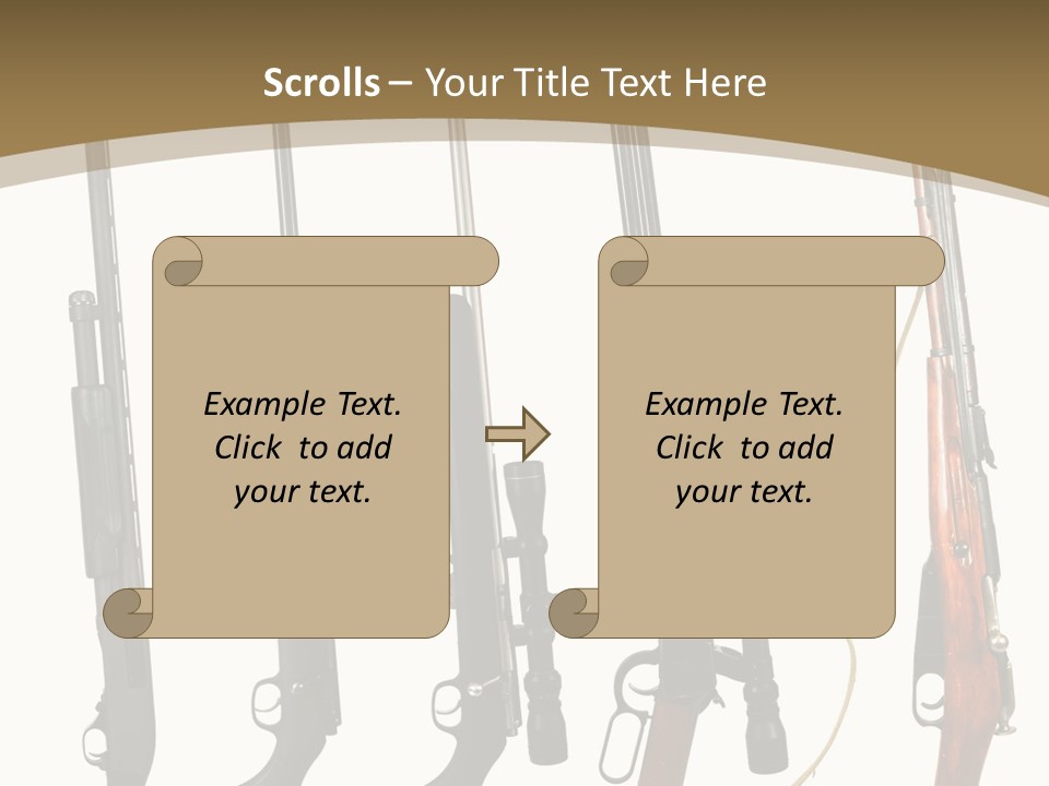 Rifle Weapon PowerPoint Template