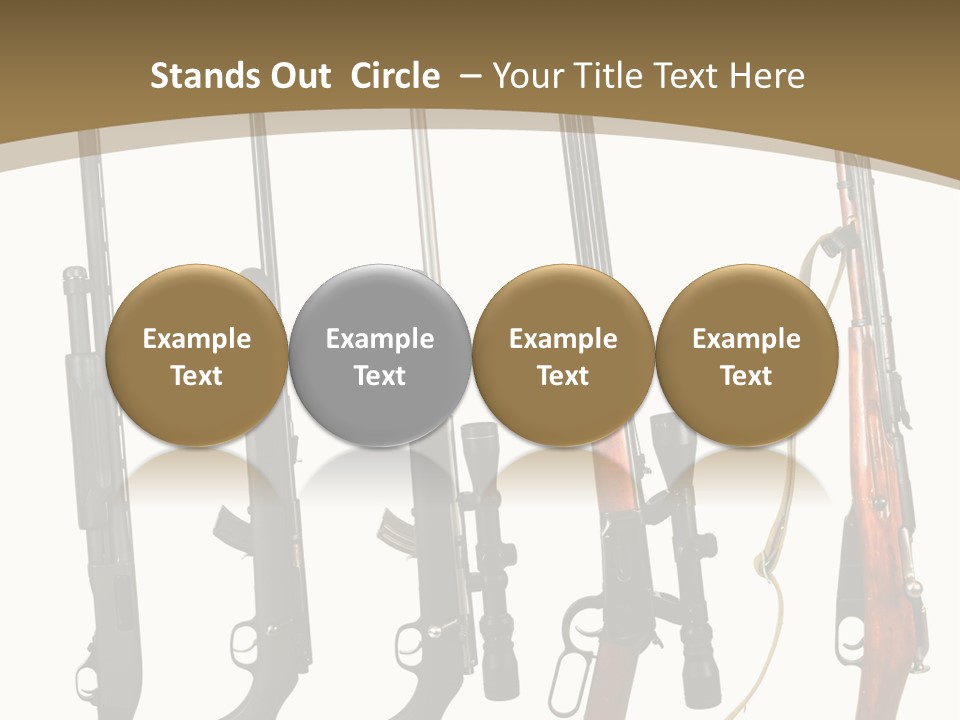 Rifle Weapon PowerPoint Template