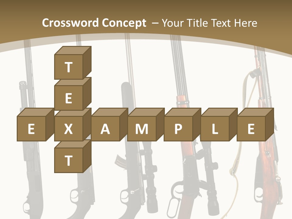 Rifle Weapon PowerPoint Template
