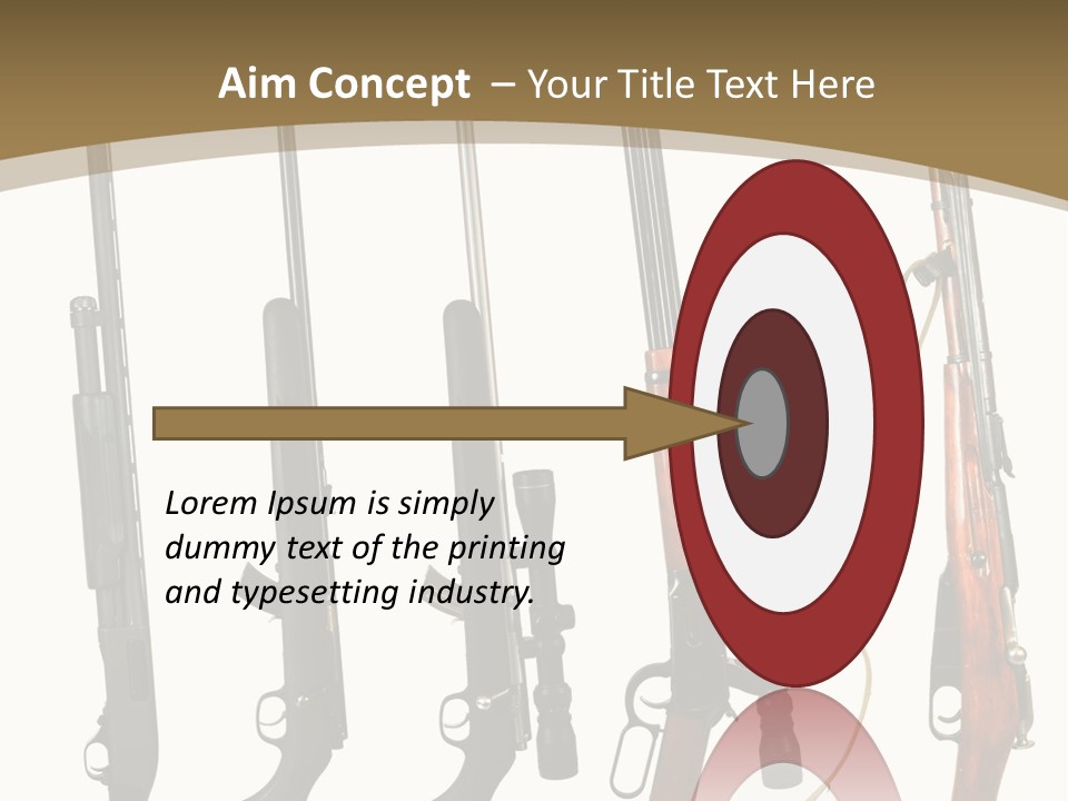 Rifle Weapon PowerPoint Template