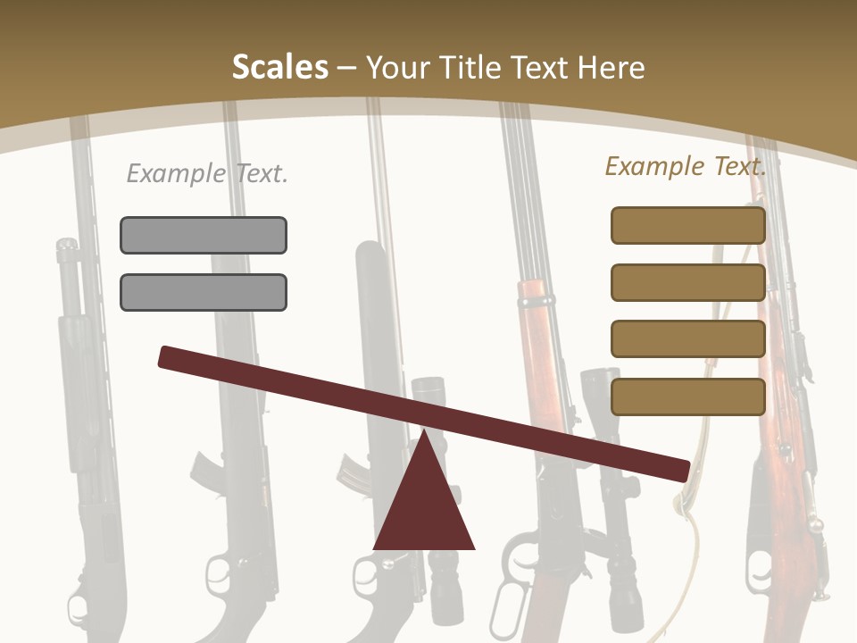 Rifle Weapon PowerPoint Template