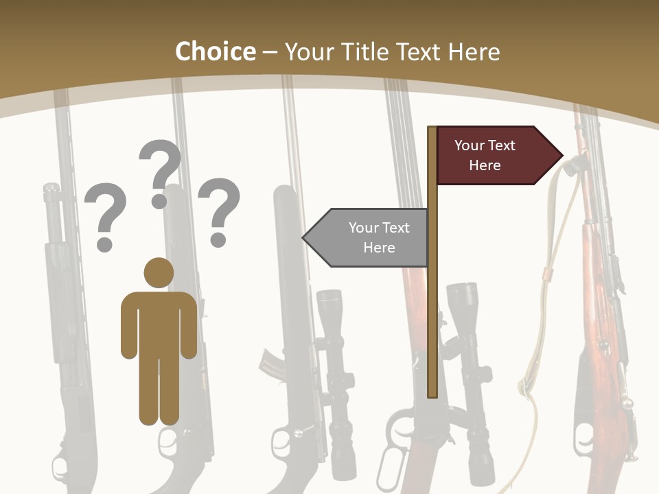 Rifle Weapon PowerPoint Template