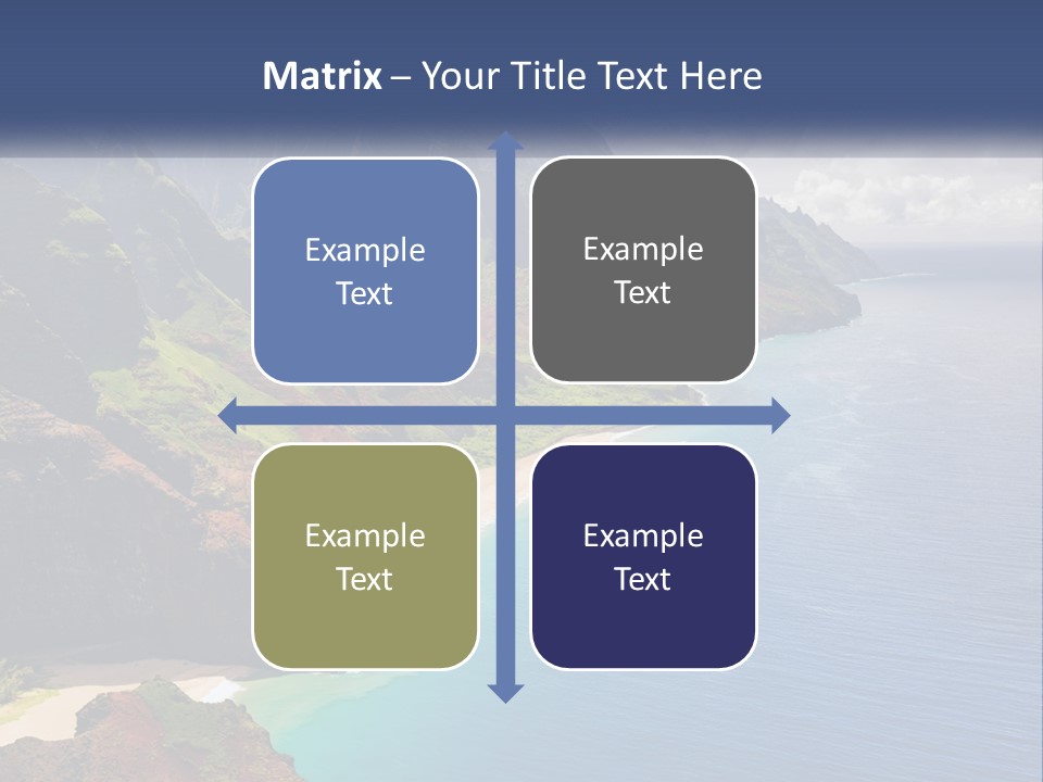 Mountains By The Sea PowerPoint Template