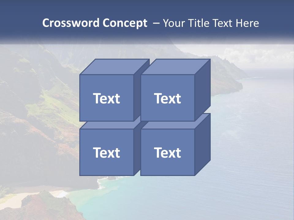 Mountains By The Sea PowerPoint Template