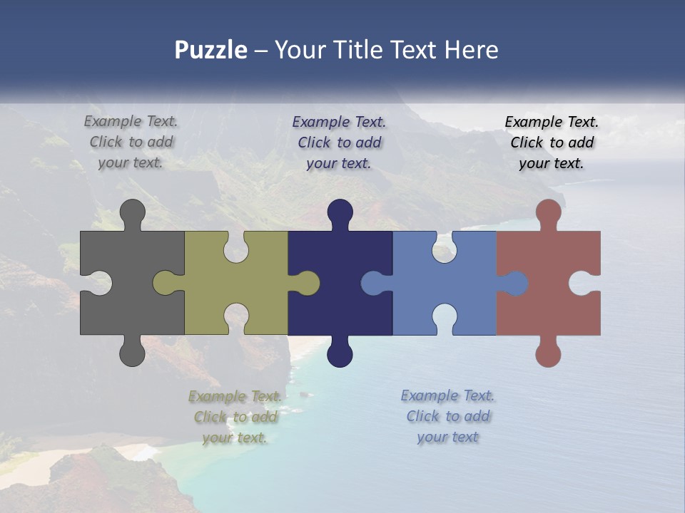 Mountains By The Sea PowerPoint Template