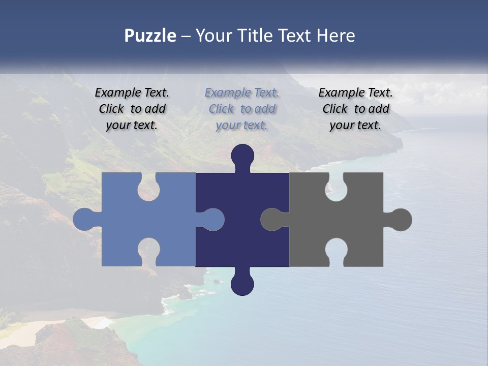 Mountains By The Sea PowerPoint Template