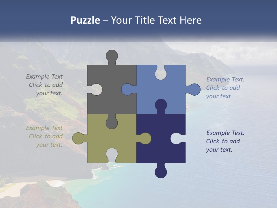 Mountains By The Sea PowerPoint Template