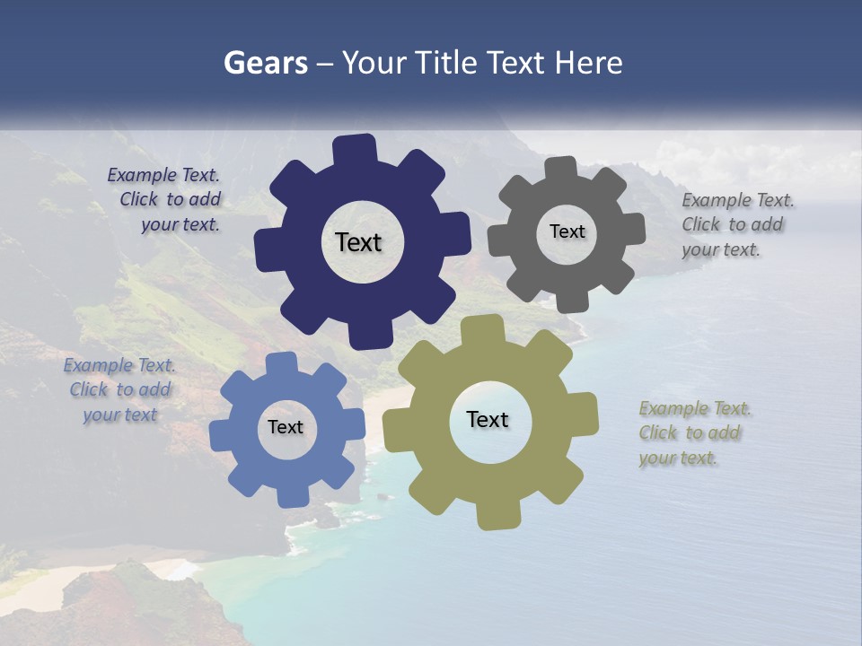 Mountains By The Sea PowerPoint Template