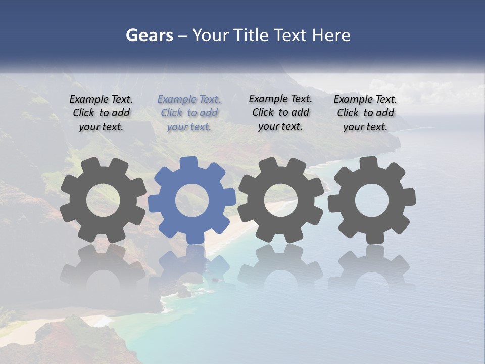 Mountains By The Sea PowerPoint Template