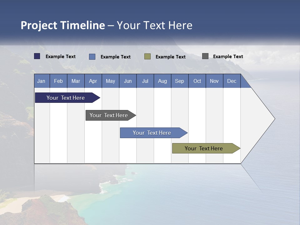 Mountains By The Sea PowerPoint Template