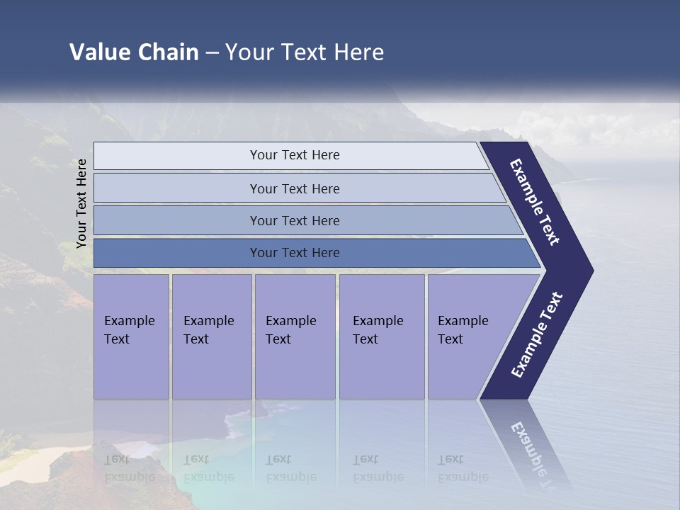 Mountains By The Sea PowerPoint Template