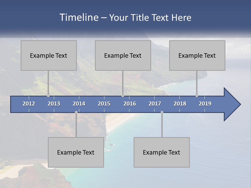 Mountains By The Sea PowerPoint Template