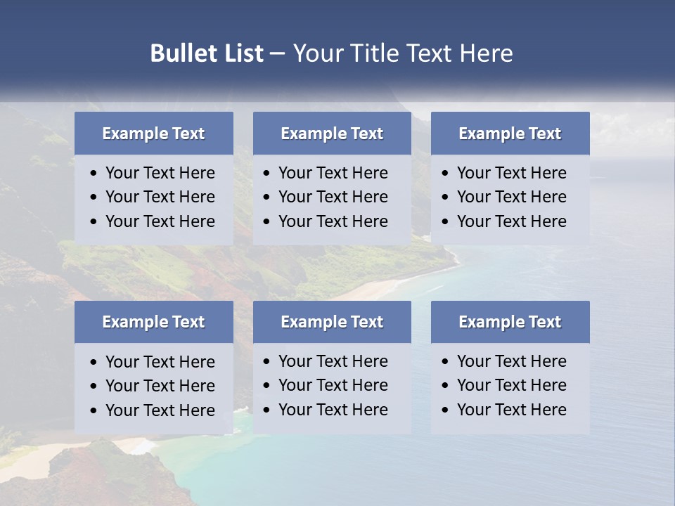 Mountains By The Sea PowerPoint Template