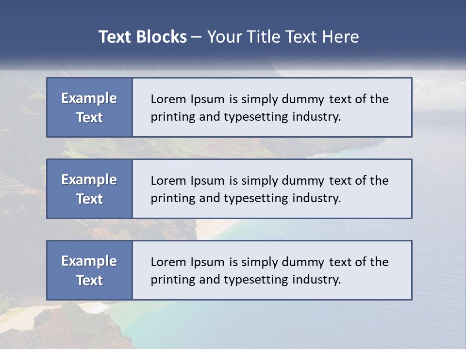Mountains By The Sea PowerPoint Template