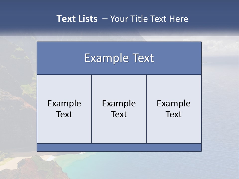 Mountains By The Sea PowerPoint Template