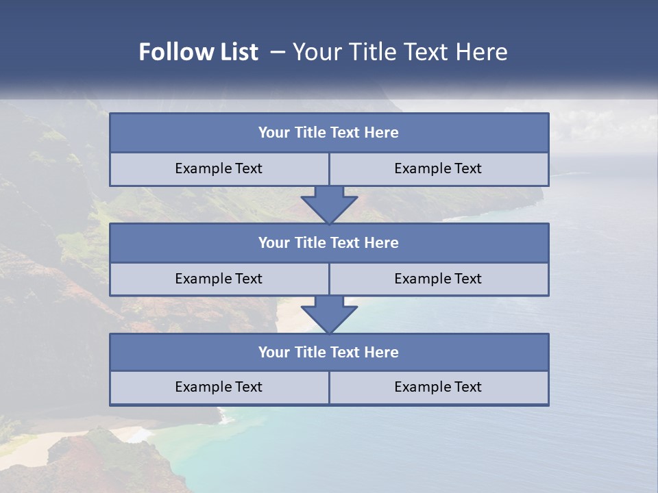 Mountains By The Sea PowerPoint Template