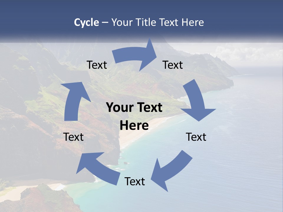 Mountains By The Sea PowerPoint Template