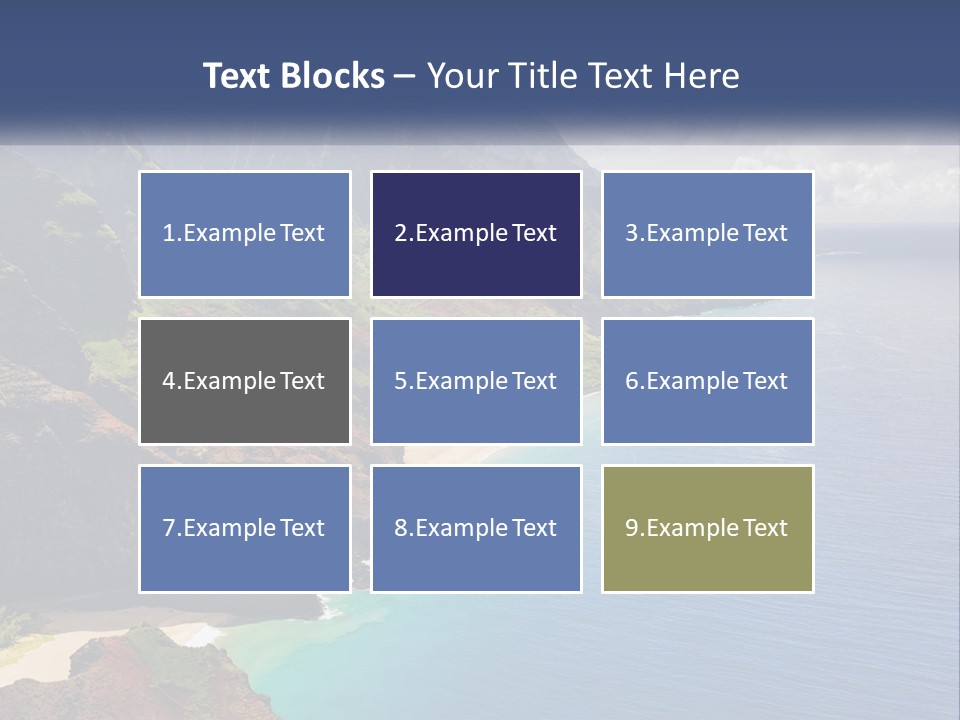 Mountains By The Sea PowerPoint Template