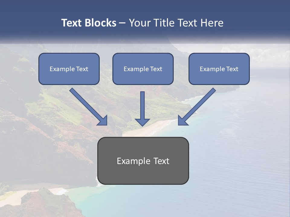 Mountains By The Sea PowerPoint Template