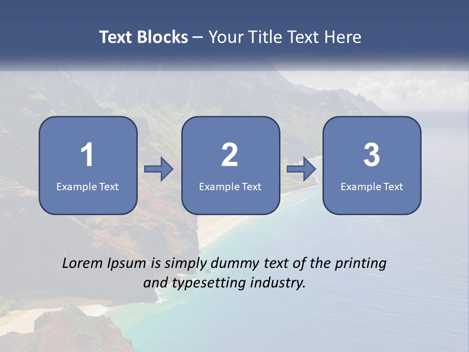 Mountains By The Sea PowerPoint Template