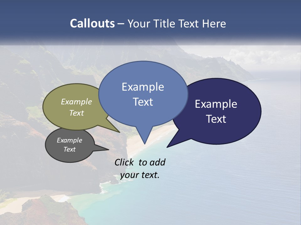 Mountains By The Sea PowerPoint Template