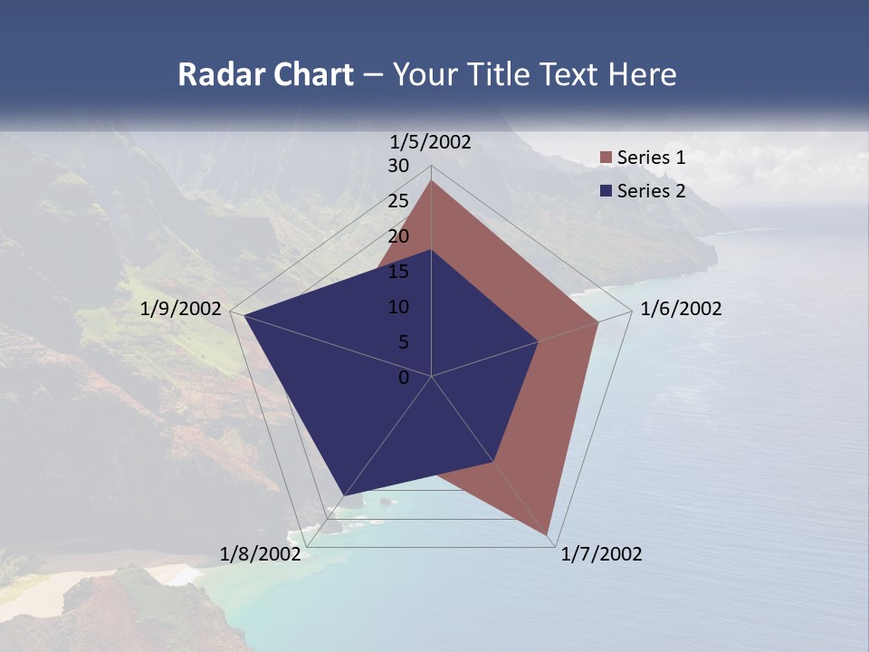 Mountains By The Sea PowerPoint Template