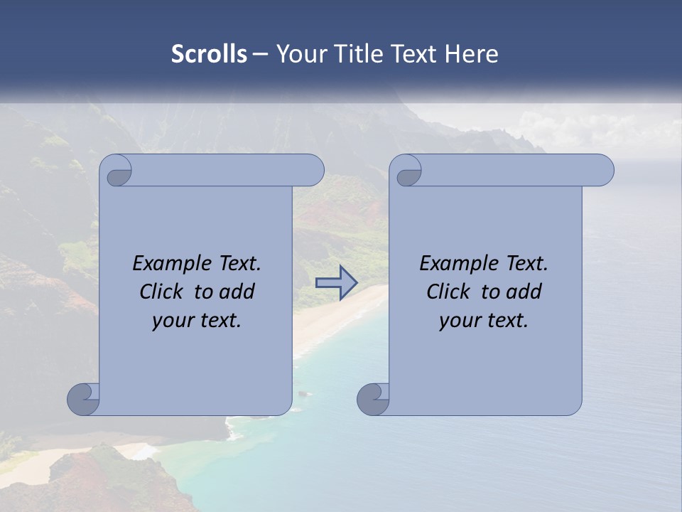 Mountains By The Sea PowerPoint Template