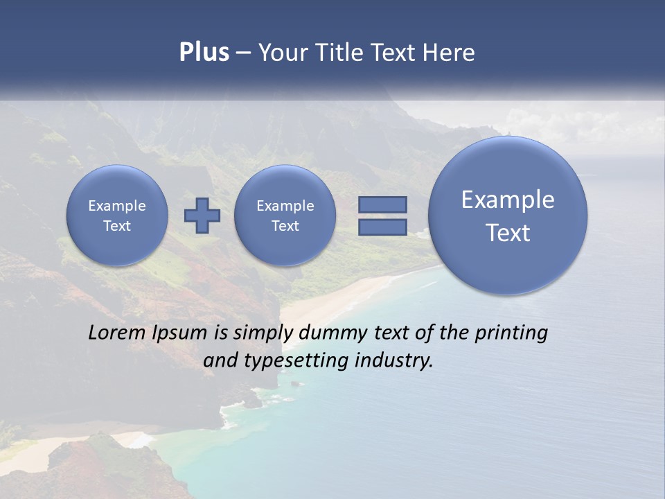 Mountains By The Sea PowerPoint Template