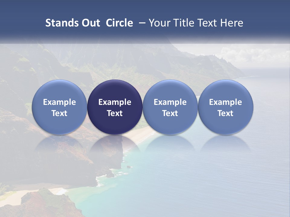 Mountains By The Sea PowerPoint Template