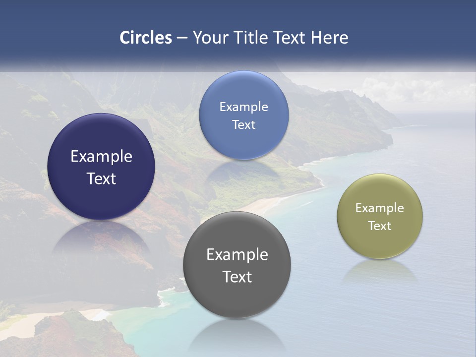 Mountains By The Sea PowerPoint Template