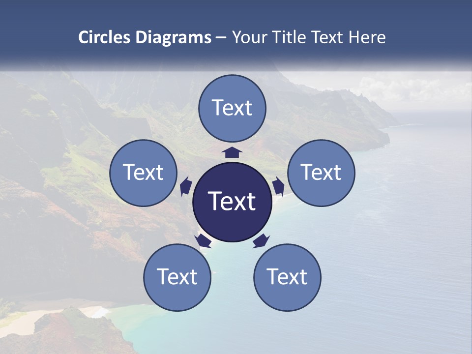 Mountains By The Sea PowerPoint Template