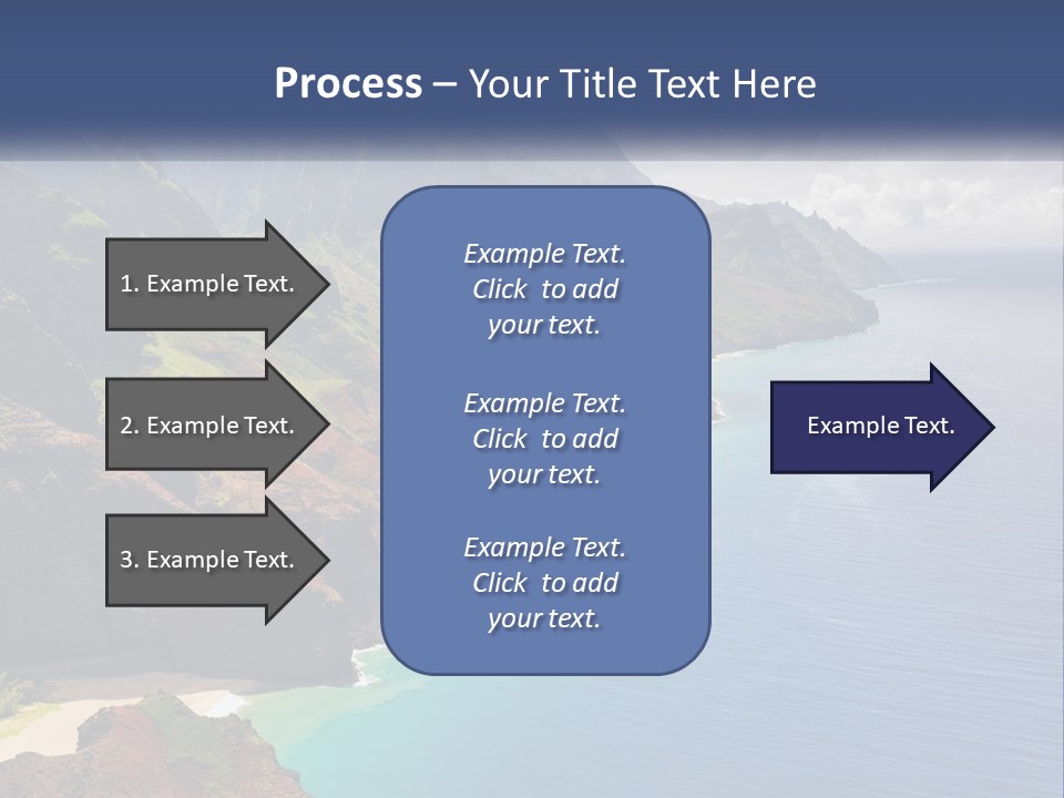 Mountains By The Sea PowerPoint Template