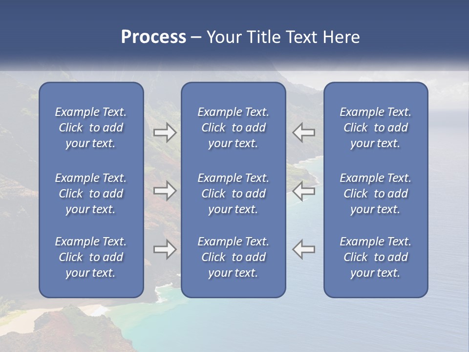 Mountains By The Sea PowerPoint Template