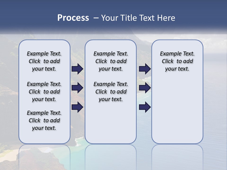 Mountains By The Sea PowerPoint Template